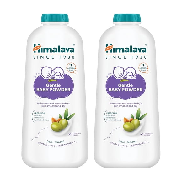 Himalaya Baby Powder 400g (Pack of 2)| No.1 Doctor-Prescribed Brand | With Yashad Bhasma & Vetiver | Sweat-Free & Refreshing Comfort | Safe for Newborns
