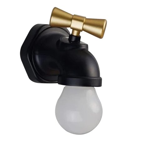 

Foaenda Creative Faucet Night Light | Voice Activated LED Faucet Nightlight | USB Rechargeable Bedside Lamp Wall Lamp for Indoor Corridor