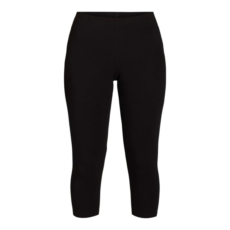 No Boundaries Capri Leggings 3 Pack Women s and Women s Plus Walmart
