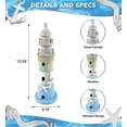 thumbnail image 6 of CoTa Global Ocean Breeze Lighthouse Decor - Handmade Wooden Lighthouse Beach Decorations for Home with Decorative Starfish Ornaments, Coastal Centerpiece Home Decor for Table Top - 12.25 Inches, 6 of 7