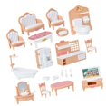 thumbnail image 3 of Juego de accesorios para muebles de casa de muñecas, accesorios para , 1:12, muebles de mini casa para niños, regalos de cumpleaños para, 3 of 10