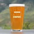thumbnail image 2 of Tis The Season To Get Tipsy Pint Glass, Hand Engraved 16oz Funny Christmas Beer Barware Gift, Etched Glass, 2 of 4