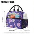 thumbnail image 5 of Kuiaobaty Skull Flower Print Backpack Set with Pencil Case for Teens Stars Moon Print Backpack and Lunch Bag Set with Multi Pockets Backpack and Water Bottle Bag for School, 5 of 7