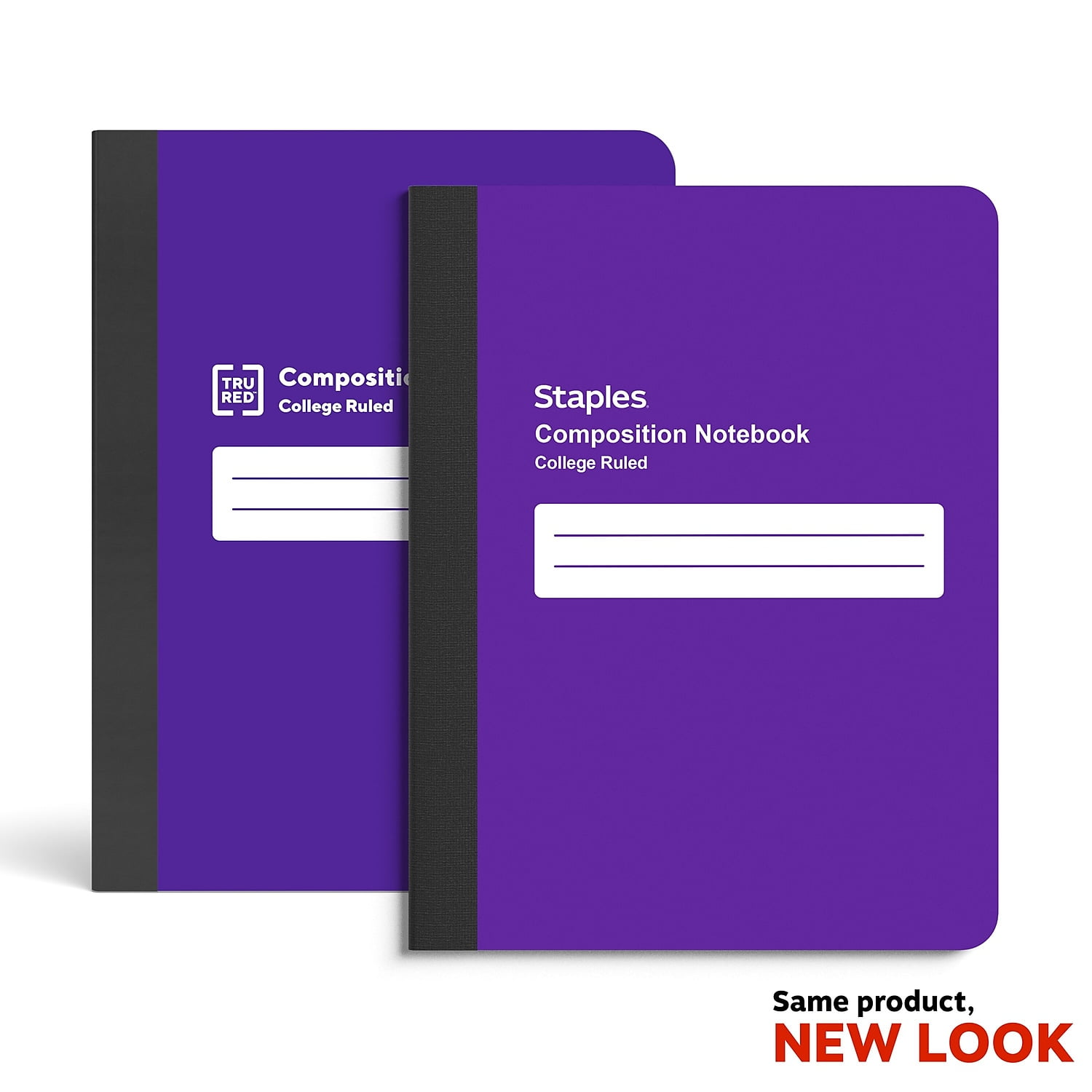 Staples Composition Notebook 9.75' x 7.5' College Ruled 70 Sh. Purple TR55078N/55078