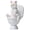 White, variant on On Toilet Statue Landscape Figurine Miniatures Ornament Home Decorations Resin Cartoon Figurines Figurine