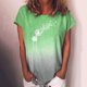 thumbnail image 2 of Blusa de manga corta con estampado de cuello redondo informal para mujer a la moda, Tops de verano Fridja ghk4629, 2 of 4