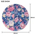thumbnail image 6 of Pioneer Flower Floral Print Pattern Round Tablecloth 60"x60",Wrinkle Wipeable Table Cloth for Kitchen Dining Room Picnic Patio Party, 6 of 6