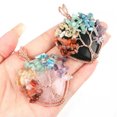 thumbnail image 4 of Tree of Life Heart Necklace Natural Crystal Wire Wrapped Quartz Stone Pendant, 4 of 9