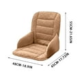 thumbnail image 4 of AYktou Office Chair Cushion Seat Cushions, Home Autumn Winter Warm & Cozy Backrest Chair Cushion Car Fart Cushion Waist Protection Warm Seat Pad Computer Chair Long Periods Sitting Cushion, 4 of 5