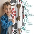 thumbnail image 3 of Blackout Kids Curtains,Paw Prints and Bones Childrens Insulated Curtains Set Of 2,Bedroom Essentials,Toddler Room Decor 52x63in(132x160cm), 3 of 4