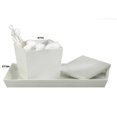 thumbnail image 1 of Tatara Groupe Élégant Plateau d'Agrément Collection - Résine Blanche - Pack de 3, 1 of 1