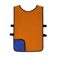 thumbnail image 2 of TOPTIE Reversible Soccer Pinnies, Football Practice Jersey Soccer Vest for Adult and Youth-Royal Blue/Orange-L, 2 of 3