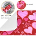 thumbnail image 2 of SKYSONIC Red Heart Valentine's Day Dish Drying Mat Absorbent Reversible Microfiber Drying Mat Machine Washable Dish Drying Pad for Kitchen Counter Large 18x24 inch, 2 of 6