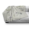 thumbnail image 3 of Dragonfly Soft Flannel Fleece Blanket, Dragonflies in Circular Formation Hand Drawn Woodland Animals with Retro Effect, Cozy Plush for Indoor and Outdoor Use, 50" x 60", Multicolor, by Ambesonne, 3 of 6