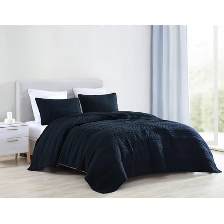 Cozy Beddings 3pc Quilted Coverlet Set Stonish Bedspread Stone