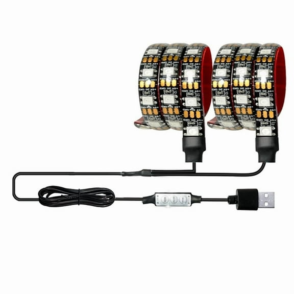 RGB LED Strip Lights for Scooters Bicycles Battery Powered Safety Warning Lights for Night Riding Outdoor Racing