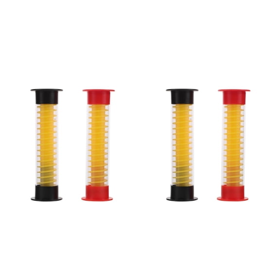 FRCOLOR 4 pcs  Mini 5 Seconds Hourglass Timer Board Game Accessory Reusable Plastic Hourglass Timers Functional Small Timer Hourglass Board Game Supply