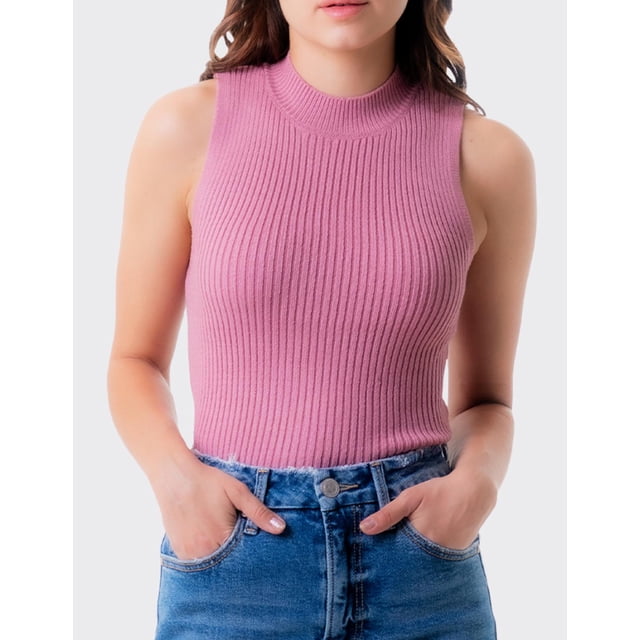 Blusa básica cuello alto Balam /Juvenil, 0087 (Rosa) rosa CH Roman Fashion BL-BAL-0087-ROSA