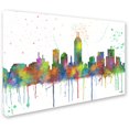 thumbnail image 2 of Trademark Fine Art "Indiana Indianapolis Skyline Mclr-1" Canvas Art by Marlene Watson, 2 of 3