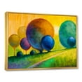 thumbnail image 3 of Designart 'Ornamental Colourful Trees III' Modern Framed Canvas Wall Art Print, 3 of 5