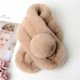 thumbnail image 3 of Bufanda de piel de conejo para mujer, conjunto de cuello de otoño e invierno, bufanda gruesa y cálida de tres tubos, bufanda de piel de conejo de imitación de lábrido, 3 of 5