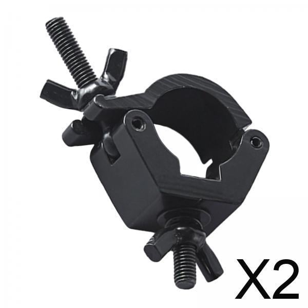 2 Abrazaderas De Aluminio Para Luces De Escenario De DJ, Para Iluminación LED De Escenario, Color Negro, De 30 A 36 Mm