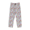 thumbnail image 6 of Uemuo Tulips Flowers Pattern Men's Wide Leg Palazzo Lounge Pants with Pockets Light Weight Loose Comfy Casual Pajama Pants-X-Large, 6 of 9