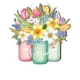 thumbnail image 2 of Front Door Hanging,Door Plates Colorful Flowers Spring Hanging Decorative Signs Wooden Spring Welcome Panels Are Used To Decorate The Porch Entrance Door, 2 of 9