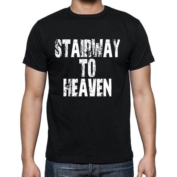 Men's Graphic T-Shirt Stairway To Heaven Eco-Friendly Limited Edition Short Sleeve Tee-Shirt Vintage Birthday Gift Novelty