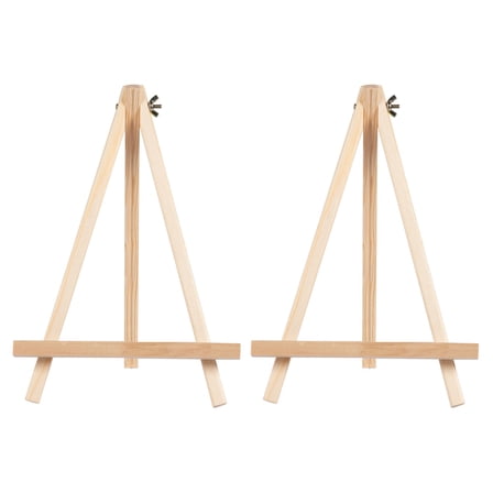 WHAMVOX 2 Pcs Mini Easel Painting Wooden Artboard Stand Kids Easel Child 24X18X2CM