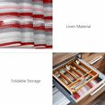 thumbnail image 6 of Placemats 1 Pack, Red Pink Gray Stripes Woven Placemat, Linen Place Mats for Kitchen/Dining Tables, Modern Abstract Minimalist Retro Washable Table Mats for Party, 6 of 8