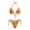 Orange, variant on Women's Triangle Halter String Bikini Set Two Piece Sexy Thong Tie Side Bottom Swimsuit Bathing Suit Swimwear (Coffee, S)