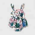 thumbnail image 4 of PatPat Baby Bodysuit Family Matching Plant Floral Print Slip Dresses and Colorblock Short-sleeve T-shirts Sets 3-18M, 4 of 5