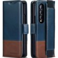 thumbnail image 1 of Funda KeziHome de piel auténtica tipo cartera para Galaxy Z Fold 4 5G, 1 of 7