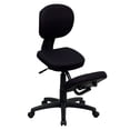 thumbnail image 1 of Scranton & Co Chaise de Bureau Ergonomique Mobile à Genoux en Noir, 1 of 5