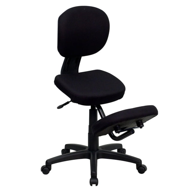 Scranton & Co Chaise de Bureau Ergonomique Mobile à Genoux en Noir