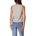 thumbnail image 3 of CHALECO LIVIANO DE LINO SIN MANGAS CON ESCOTE EN V Y UN SOLO BOTÓN PARA MUJERES CHIC M BEIGE GRIS, 3 of 6