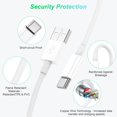 thumbnail image 3 of Cable USB a USB-C YBMTIGICS de 1,8 m, paquete de 2, carga rápida, 3 of 7