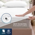 thumbnail image 3 of King Size 4 Piece Sheet Set - Brushed Microfiber - Soft Bed Sheets for King Size Bed - Includes 1 Fitted, 1 Flat, & 2 Pillow Cases - Deep Pocket White, 3 of 5