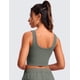thumbnail image 2 of Top Corto CRZ YOGA Deportivo con Ribs y Almohadillas Gris Salvia XS, 2 of 5