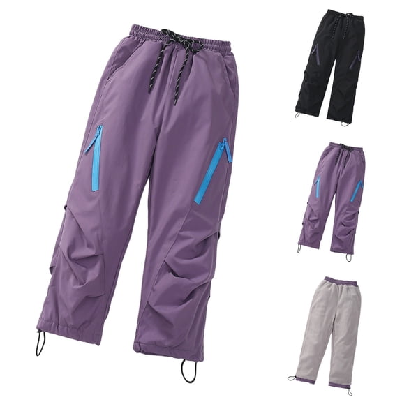 Kids Regular Fit Lined Snow Pants Windproof Water Resistant Soft Fabric Boys Girls Ages 2-13 Ski Hiking All Weather Outdoor Sports