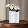 thumbnail image 4 of Jarrón de cerámica, jarrones decorativos, flores, adornos hidropónicos para comedor Blanco, 4 of 9