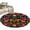 Black, variant on Colorful Mexico Round Rug 3ft Washable Circle Entryway Rugs Non Slip Modern Abstract Flowers Leaf Orange Green Area Rug Indoor Floor Carpet for Bedroom Kitchen Living Room Home Office Dining Room