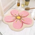 thumbnail image 4 of Polyester Flower Carpet Bathroom Mat for Floor Non- Durable Washable Area Rug Suitable for Living Room and Entryway, 4 of 6