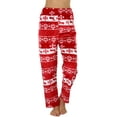 thumbnail image 5 of ToBeInStyle Women's Winter Print Ankle Length Pajama Bottoms - Christmas Reindeers, 5 of 5