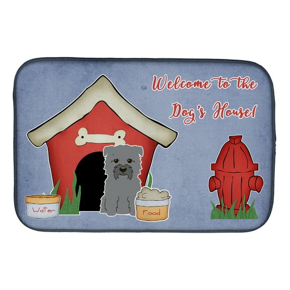 Dog House Collection Glen of Imal Grey Dish Drying Mat