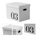 thumbnail image 6 of Cardboard Storage Box Large Capacity Storage Organizer Box Corrugated Paper Moving Box for Dormitory Toy, 6 of 8