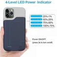 thumbnail image 3 of 6200mah Battery Charging Case For Iphone 11/11 Pro/11 Pro Max, Rechargeable Full Package Portable External Battery Case, 3 of 5