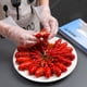 thumbnail image 2 of 100 guantes desechables de TPE, gruesos, transparentes, de grado alimenticio, para cocinar, hornear y limpiar en la cocina, 2 of 8