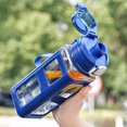 thumbnail image 4 of Taza de plástico de 800ml, botella de agua deportiva para viajes al aire libre, para Fitness, Camping, gimnasio, taza a prueba de fugas con interruptor anticalo, 4 of 5